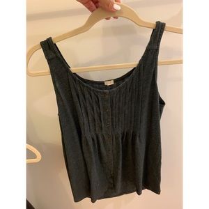 J crew buttoned tank top